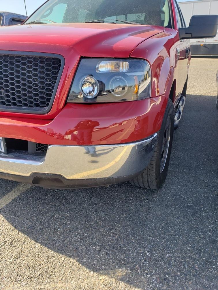 Ford pickup completed front-end work